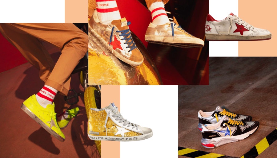 Angeles cocktail Golden Goose Slide Sneakers waitress and Channing