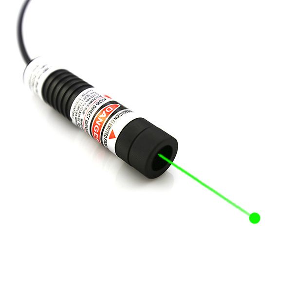 How can 532nm green laser diode module work at different distances?