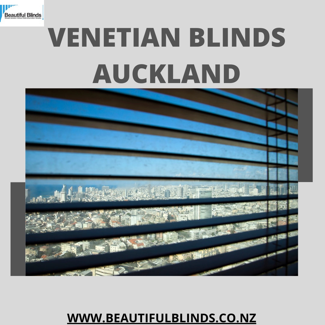 Venetian blinds provide seclusion, lighting control, and style.