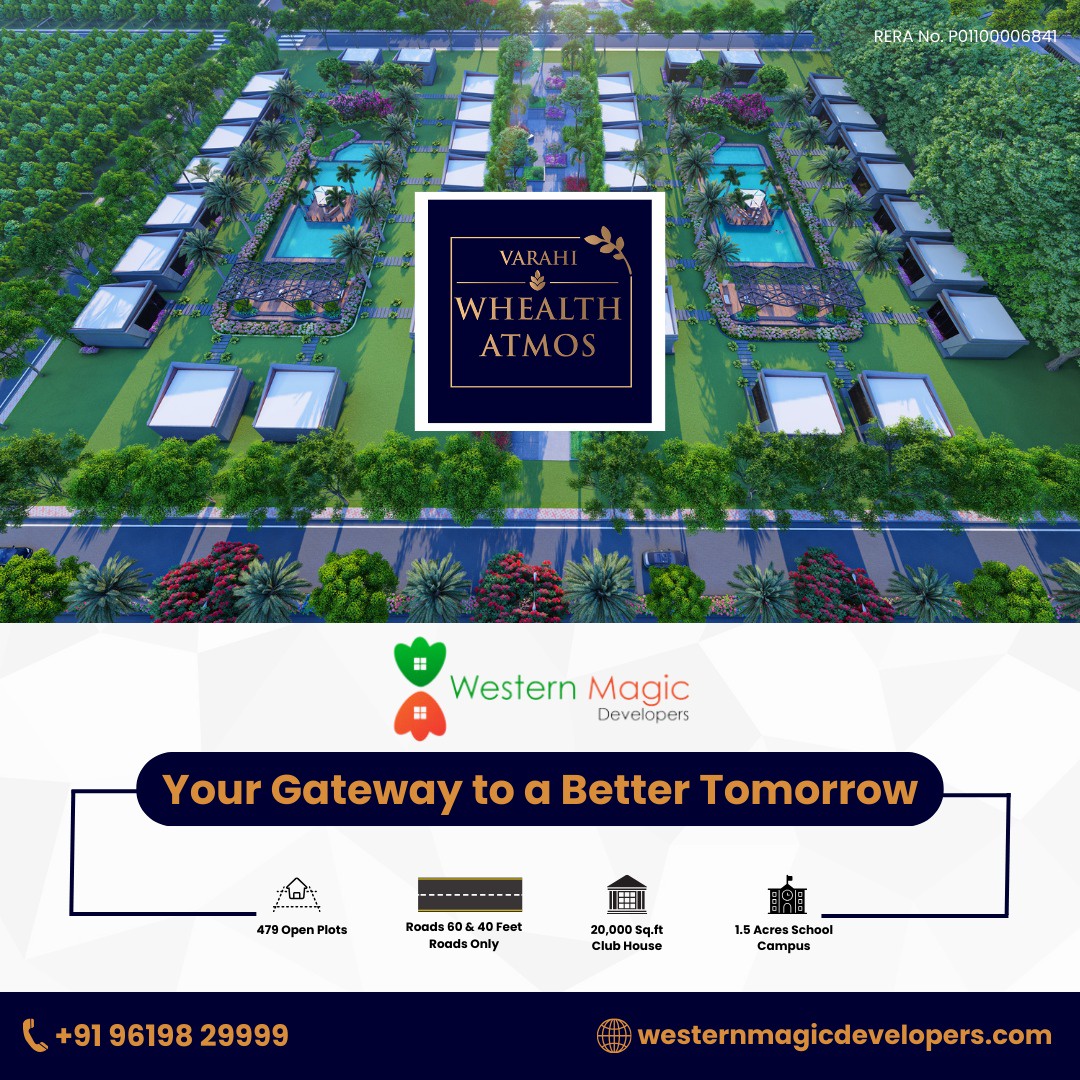 Open Plots in Hyderabad with Gated Community Amenities: Whealth-Atmos