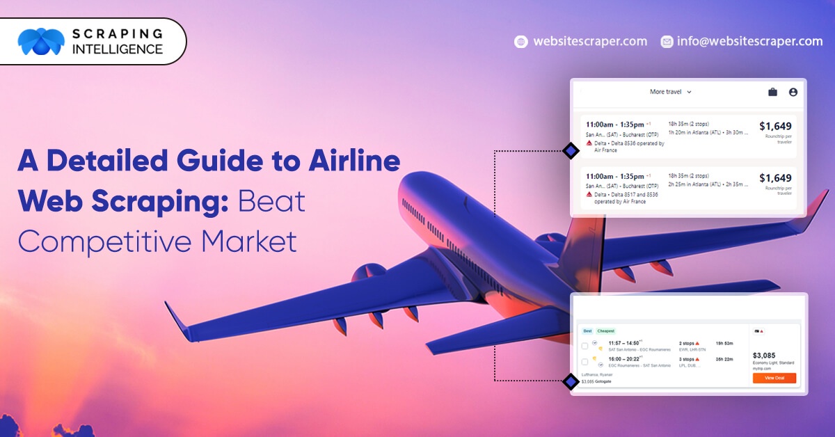 A Detailed Guide To Airline Web Scraping: Beat Competitive Market