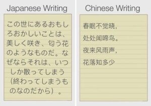 Differences Between Chinese and Japanese Languages