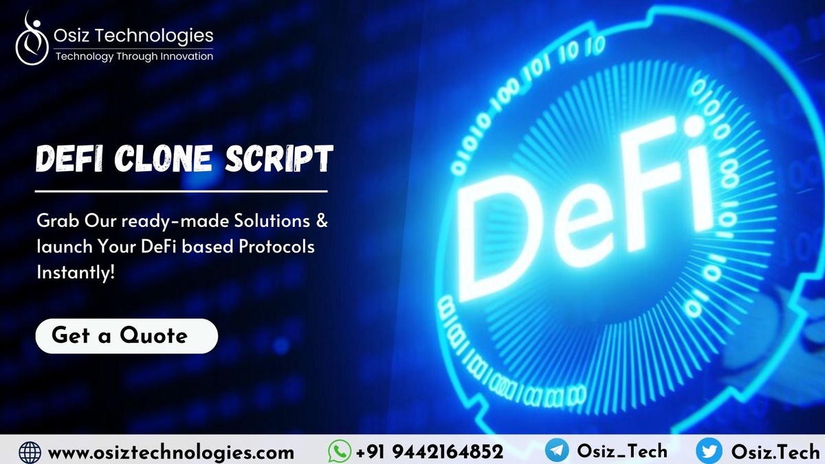 Defi Clone Script: Launch Your Own Decentralised Finance Platform