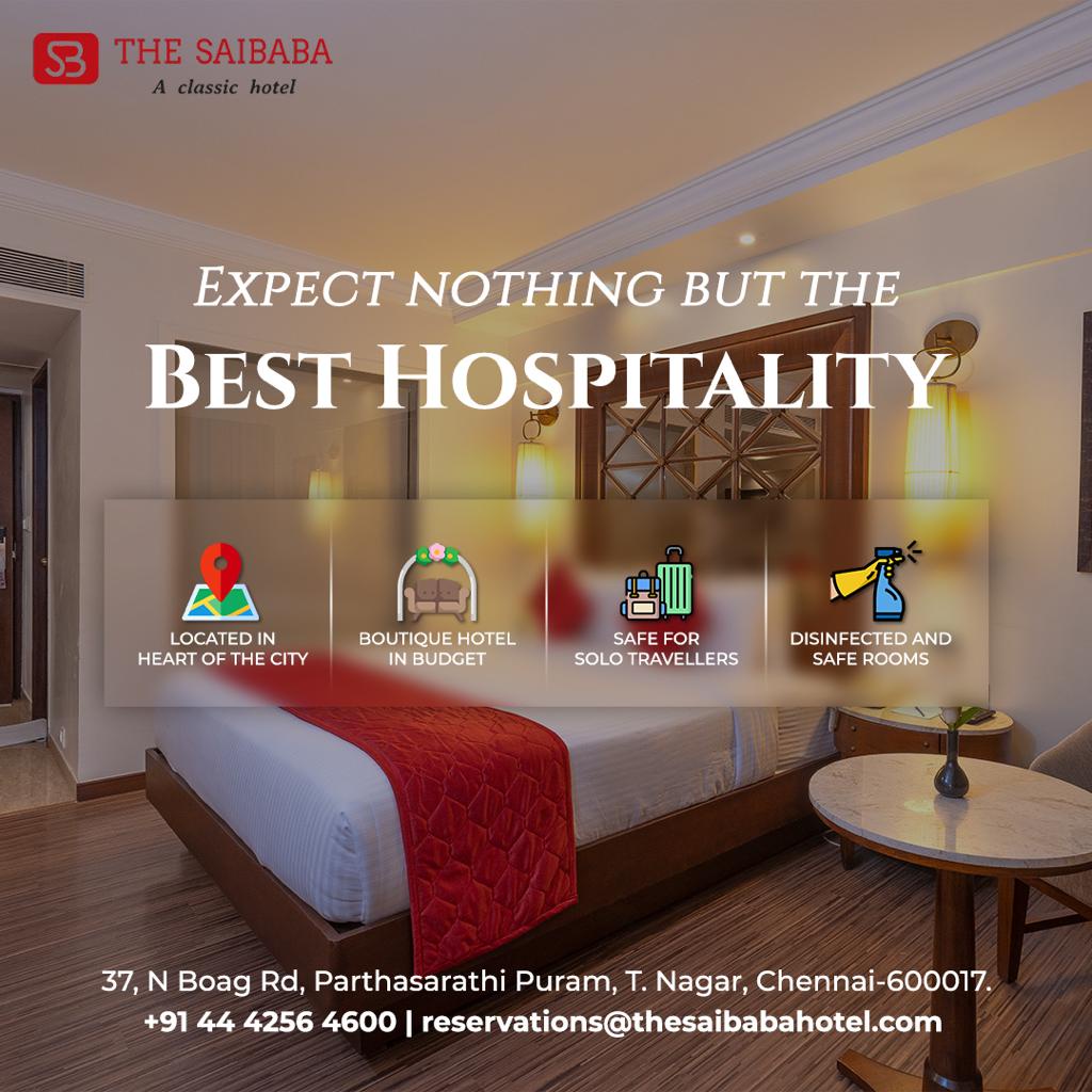 Experience Luxury and Convenience: Saibaba Hotel's Accommodations in Chennai