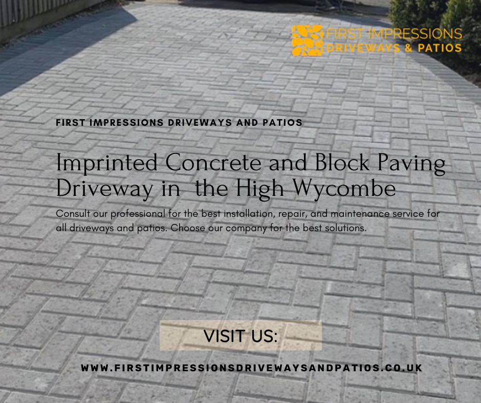 Importance of Restoration of Imprinted Concrete and Block Paving Driveway in  the High Wycombe