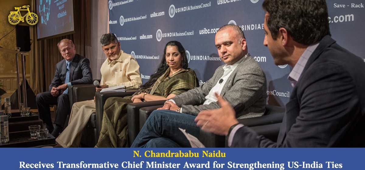 N. Chandrababu Naidu Receives Transformative Chief Minister Award for Strengthening US-India Ties