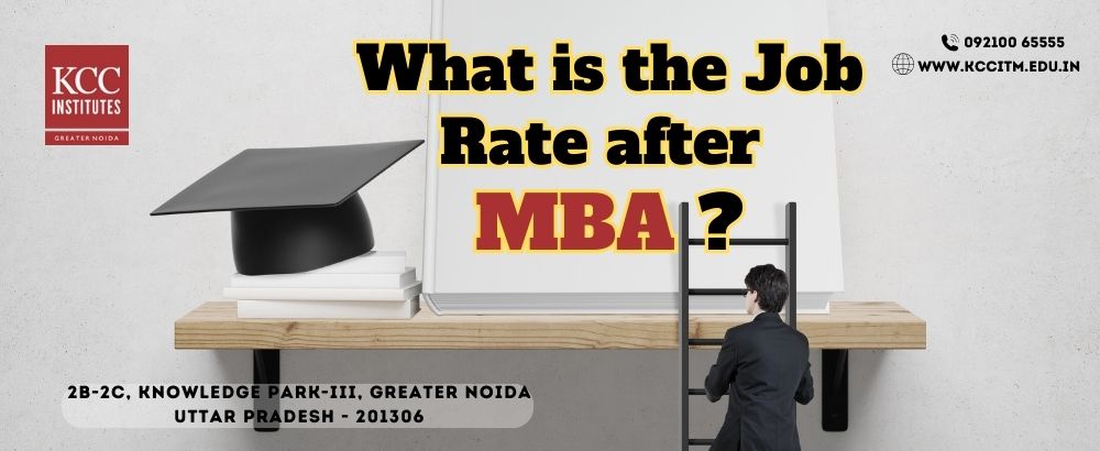 What is the job rate after MBA?