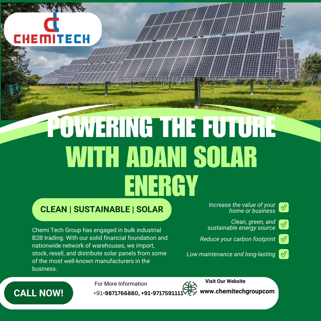 Empower Your Space: Adani Solar Panels and Chemitech Group's FRP Cable Trays Lead the Way