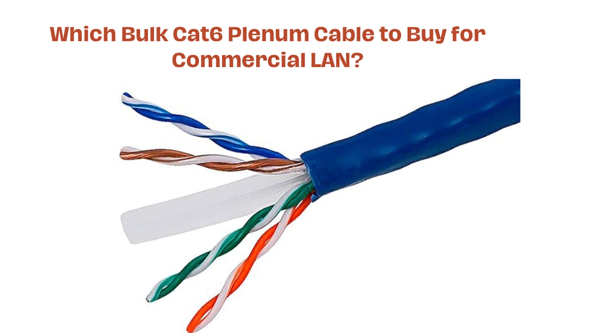 Which Bulk Cat6 Plenum Cable to Buy for Commercial LAN?