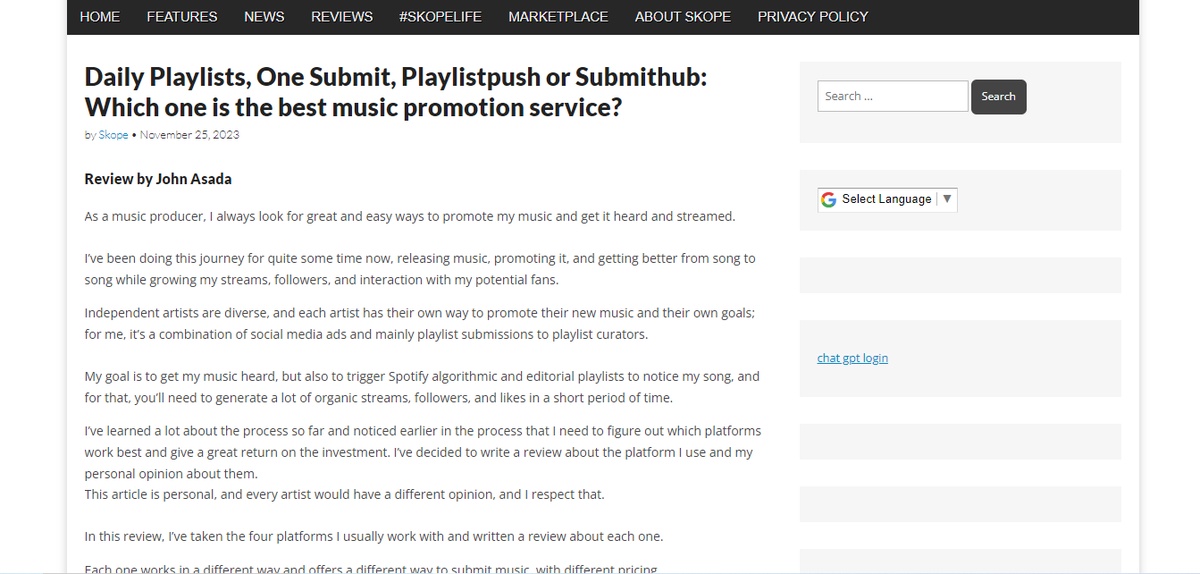 playlist push review