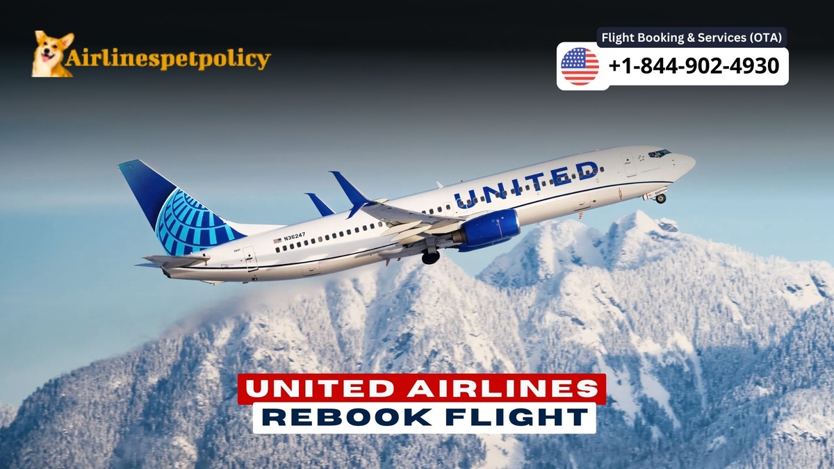 How can you rebook a flight on United?