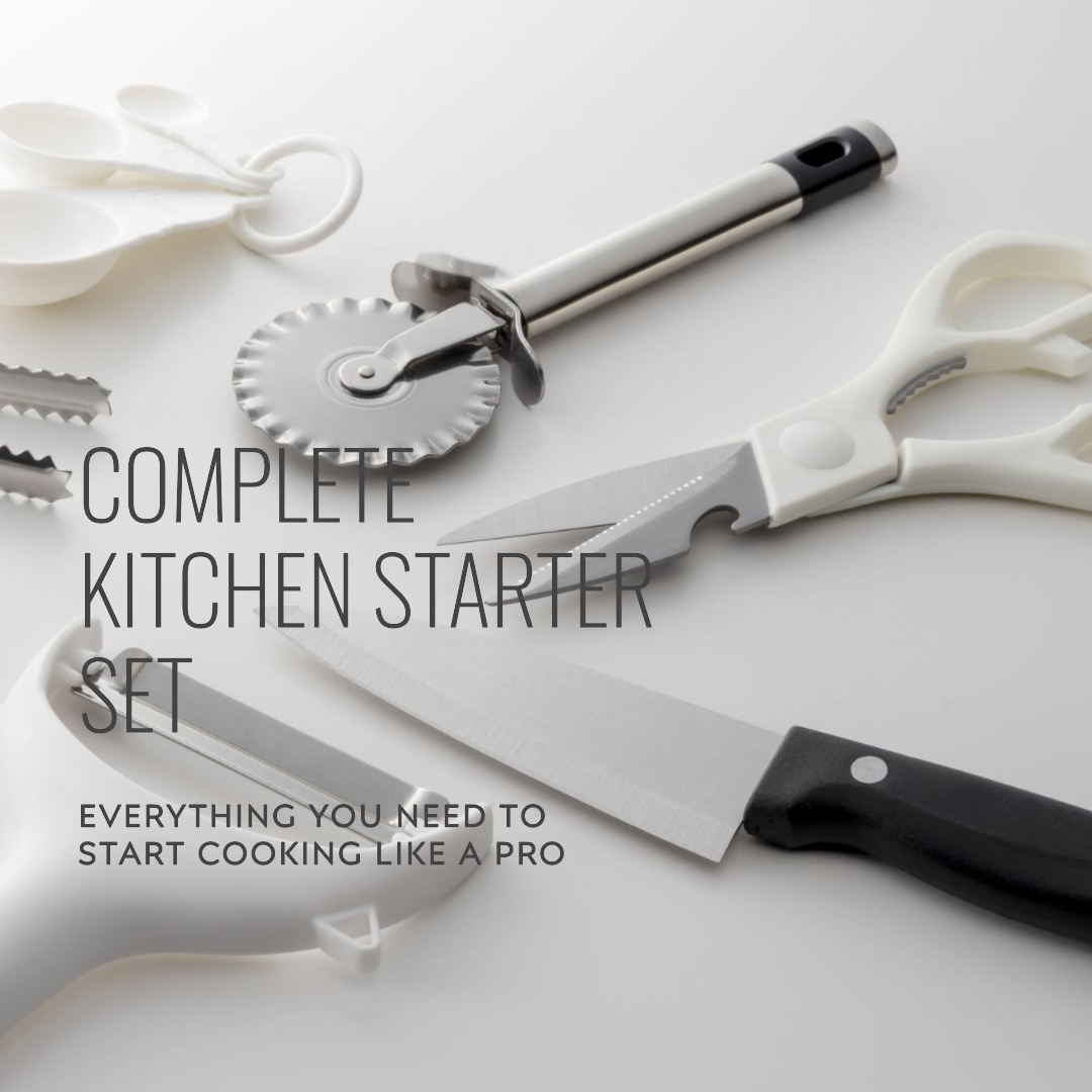 Complete Kitchen Starter Set - Simple and Pretty Items
