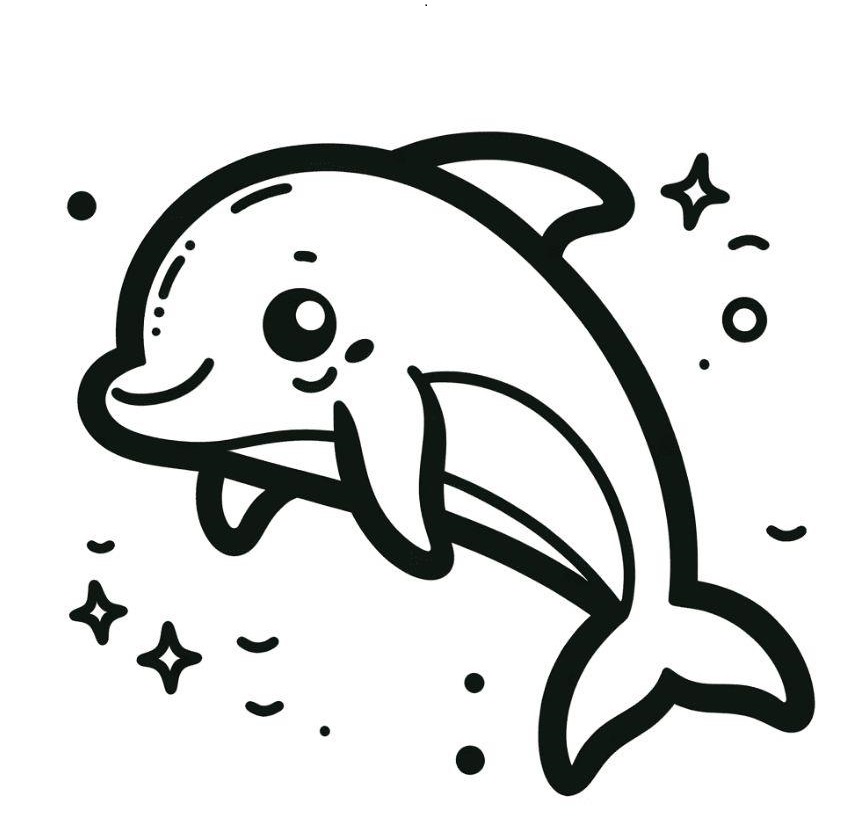 Explore Creativity with Dolphin Coloring Pages - Free Printable Designs