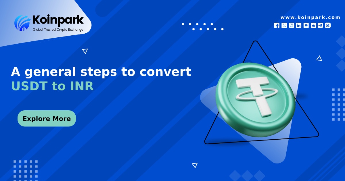 A general steps to convert USDT to INR
