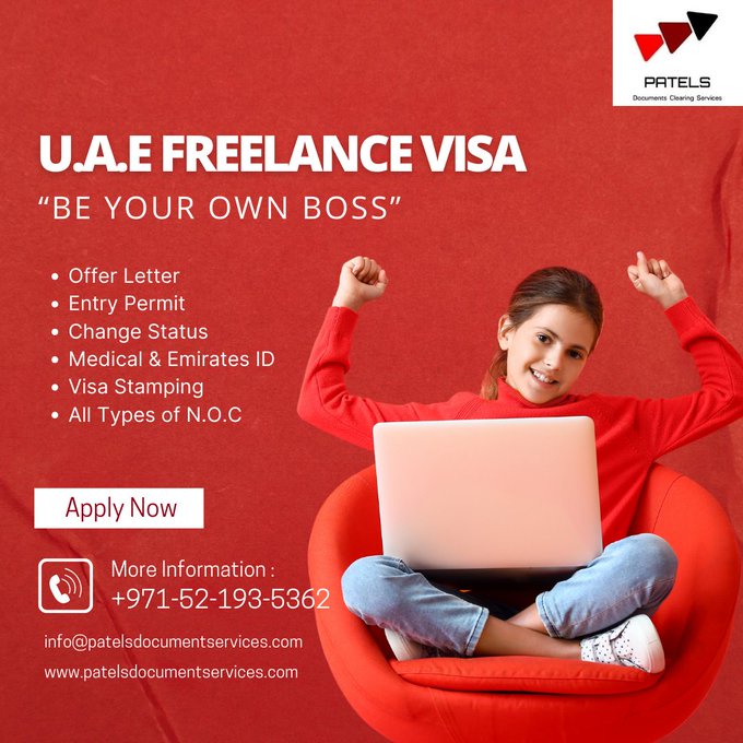 “BE YOUR OWN BOSS” Get 2years UAE Freelance Visa Services with very low budget