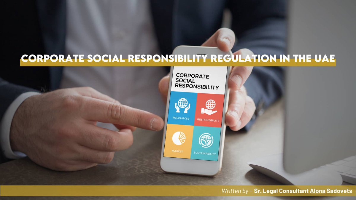 CORPORATE SOCIAL RESPONSIBILITY REGULATION IN THE UAE