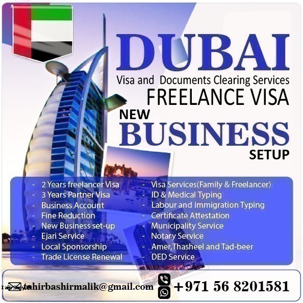 2 YEARS BUSINESS PARTNER VISA UAE   +971568201581