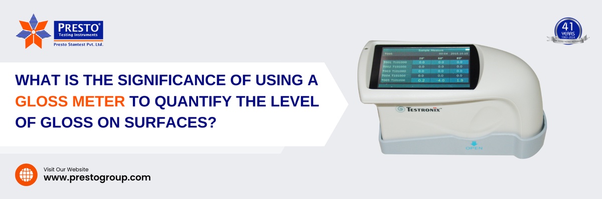 What is the Significance of Using a Gloss Meter to Quantify the Level of Gloss on surfaces?