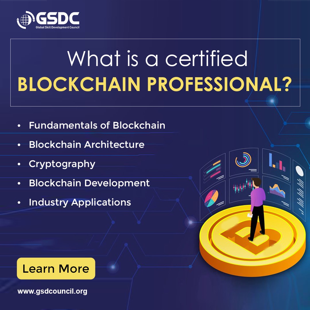 What is a certified blockchain professional?
