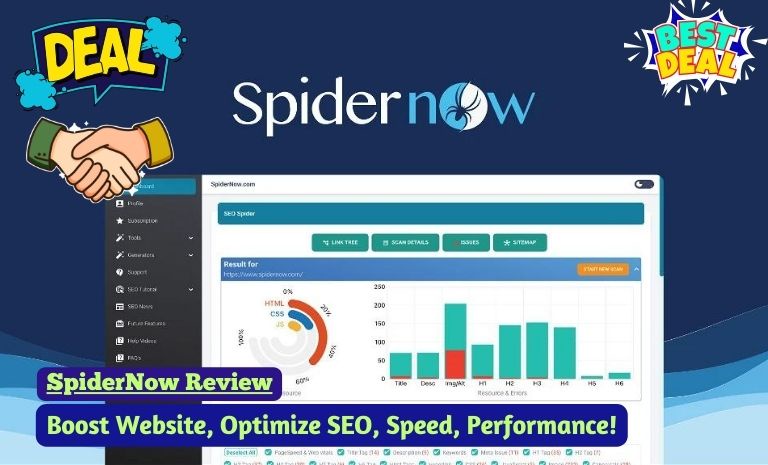 SpiderNow Review: Turbocharge Your Website with SEO Optimization, Speed Enhancement, and a Lucrative Lifetime Deal