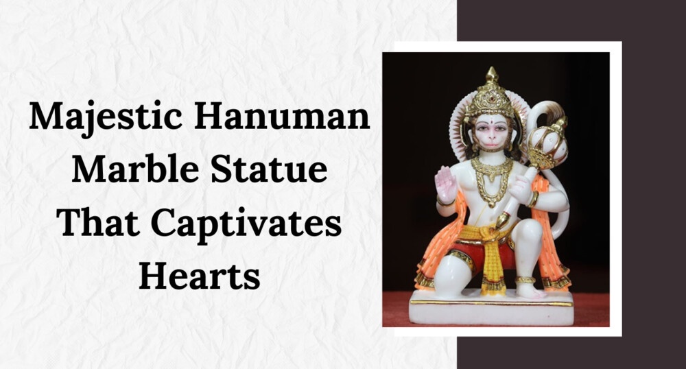 The Majestic Hanuman Marble Statue That Captivates Hearts