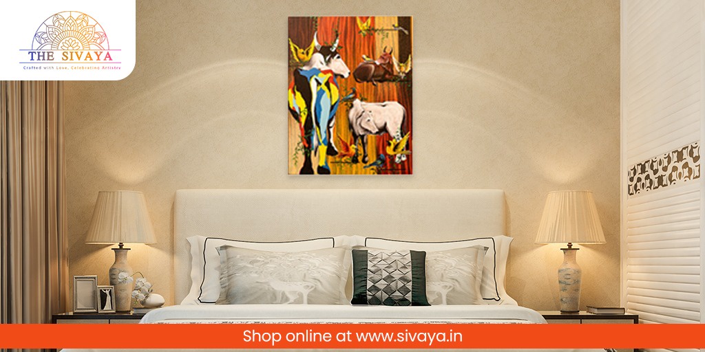 Elevate Your Bedroom Decor with Wall Hanging Painting Designs