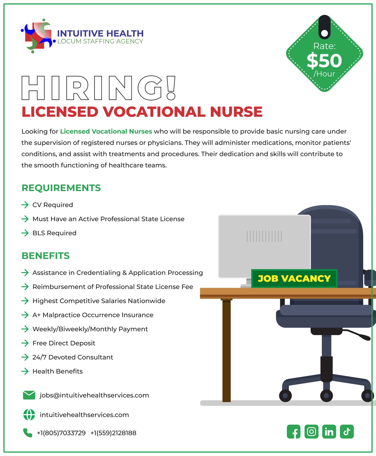 Licensed Vocational Nurse - Department of State Hospitals-Coalinga