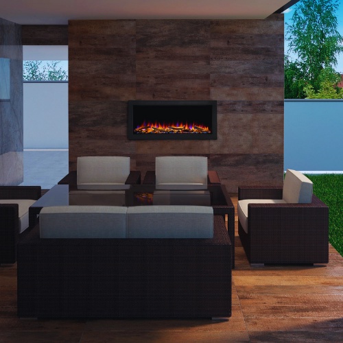 Outdoor Electric Fireplace : The Makeover for Your Outdoor Area