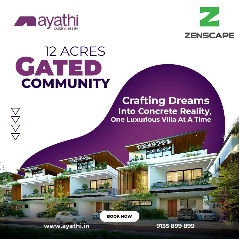 Discover the Ultimate Luxury: Villas for Sale in Hyderabad by Ayathi Projects