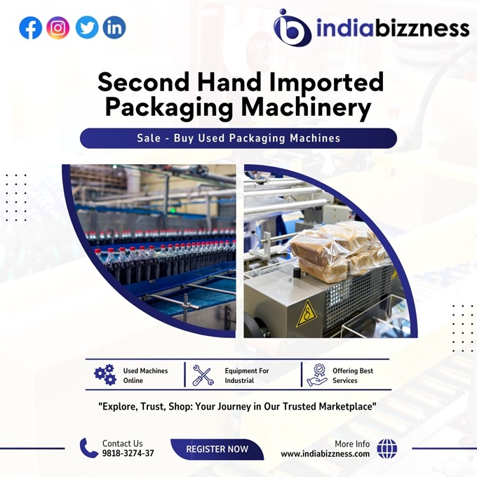 Second Hand Packaging Machinery for Sale in India