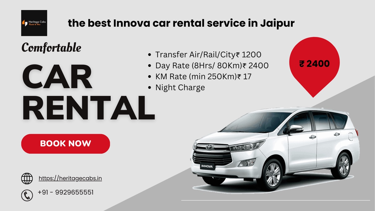 Looking for the best Innova car rental service in Jaipur