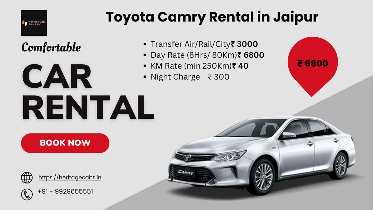 The Ultimate Guide to Toyota Camry Rental in Jaipur