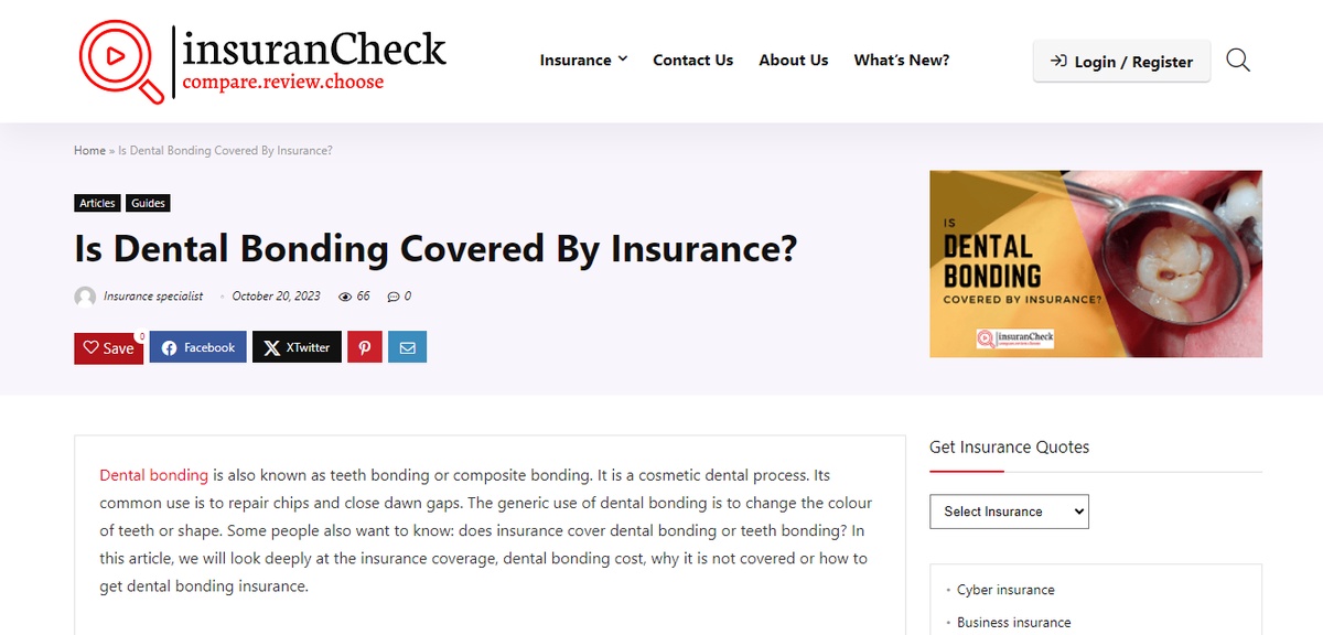 Is Dental Bonding Covered By Insurance