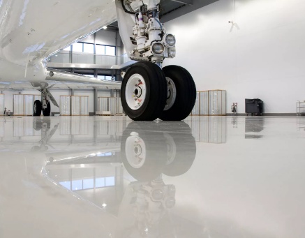 Airplane Hangar Floor Coating