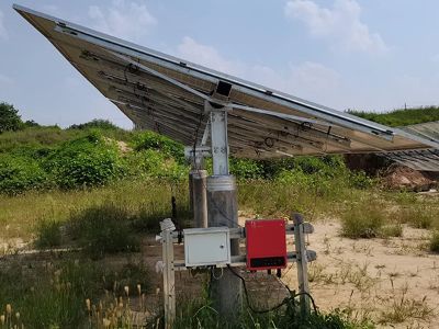 What is an active solar tracker