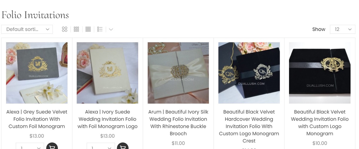 Where should I shop for wedding silk folio invitations templates?