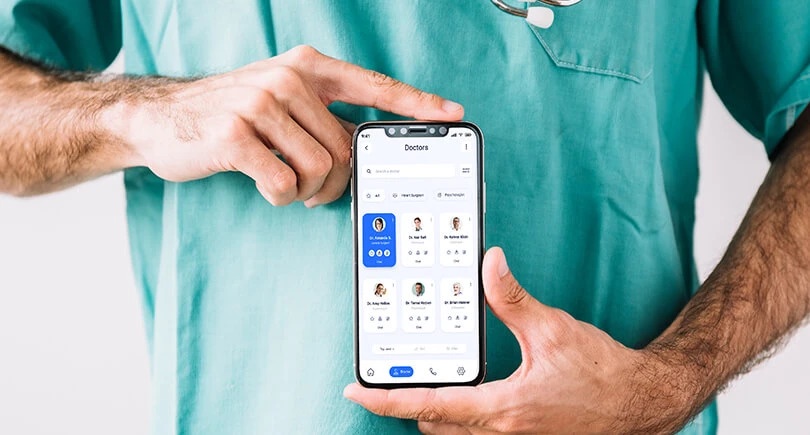 Which features and functionalities are crucial for a healthcare app developer to include in a healthcare app?