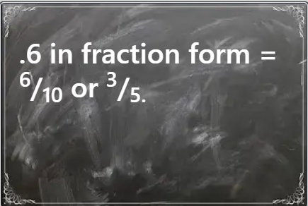 Demystifying .6 as a Fraction: A Mathematical Breakdown