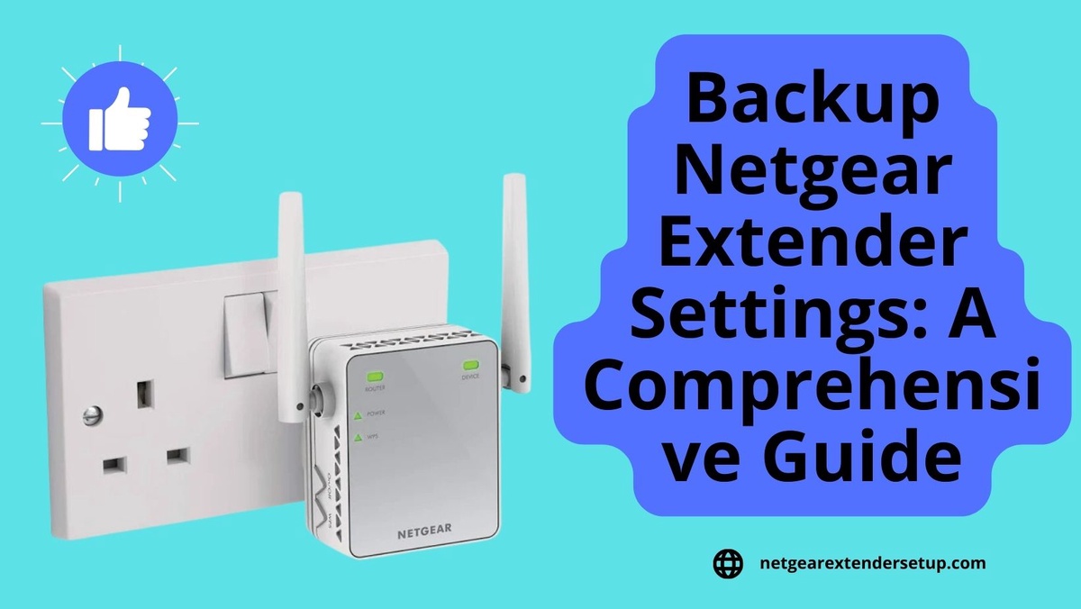 Backup Netgear Extender Settings