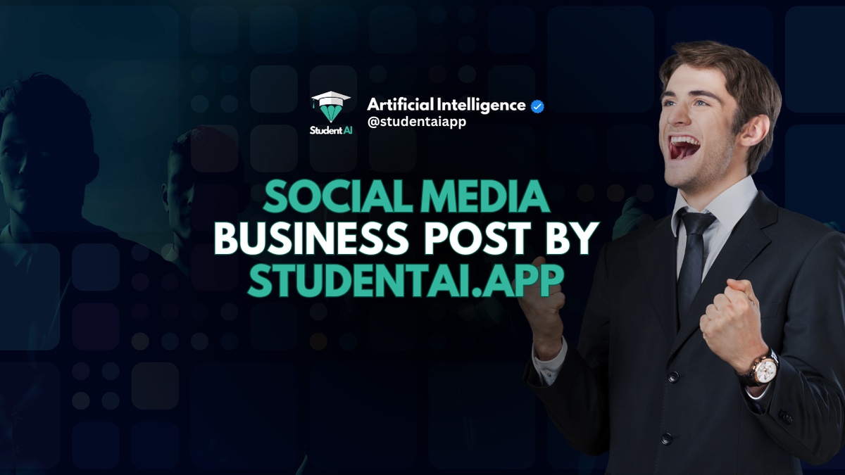 Boost Your Social Media Engagement with StudentAI.app’s Social Media Business Post generator