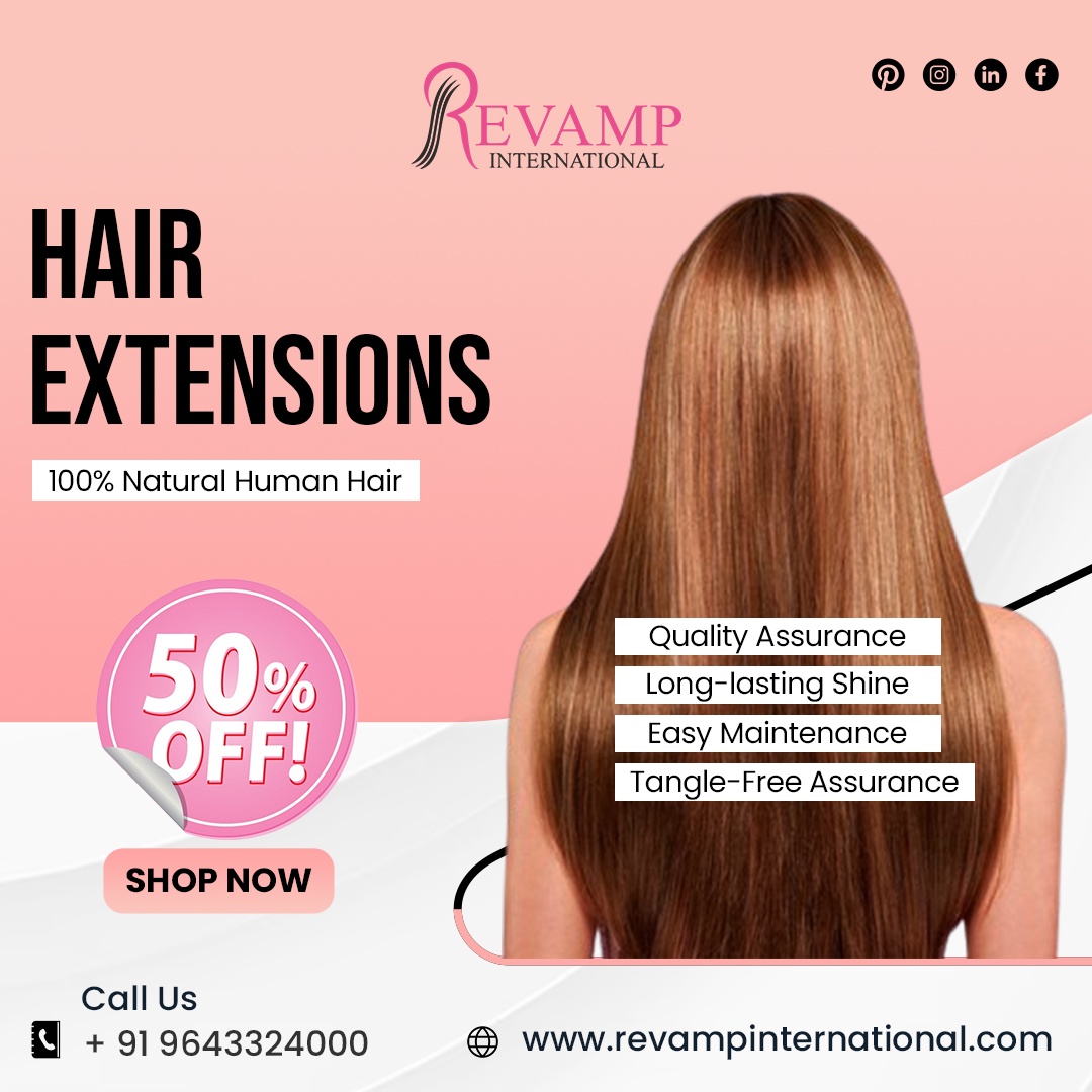 100% Natural Human Hair Extension For Women