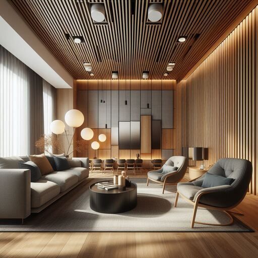 Sculpting Serenity: Exploring the Elegance of Grooved Acoustic Wood and Timber Wall Panels