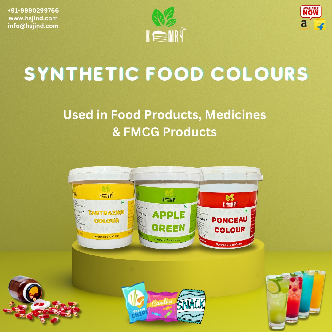 Kemry’s Synthetic food colours used in various industries