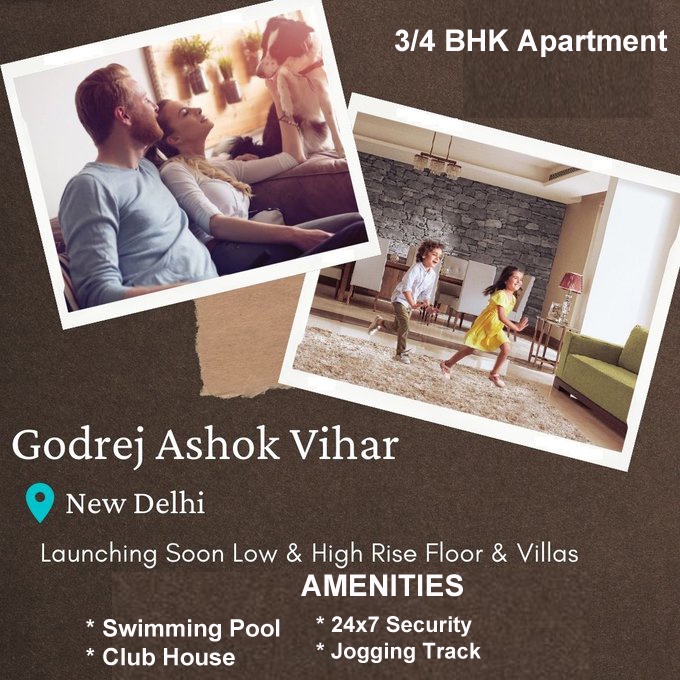 Ultra Luxury Apartments - Godrej Ashok Vihar in Delhi