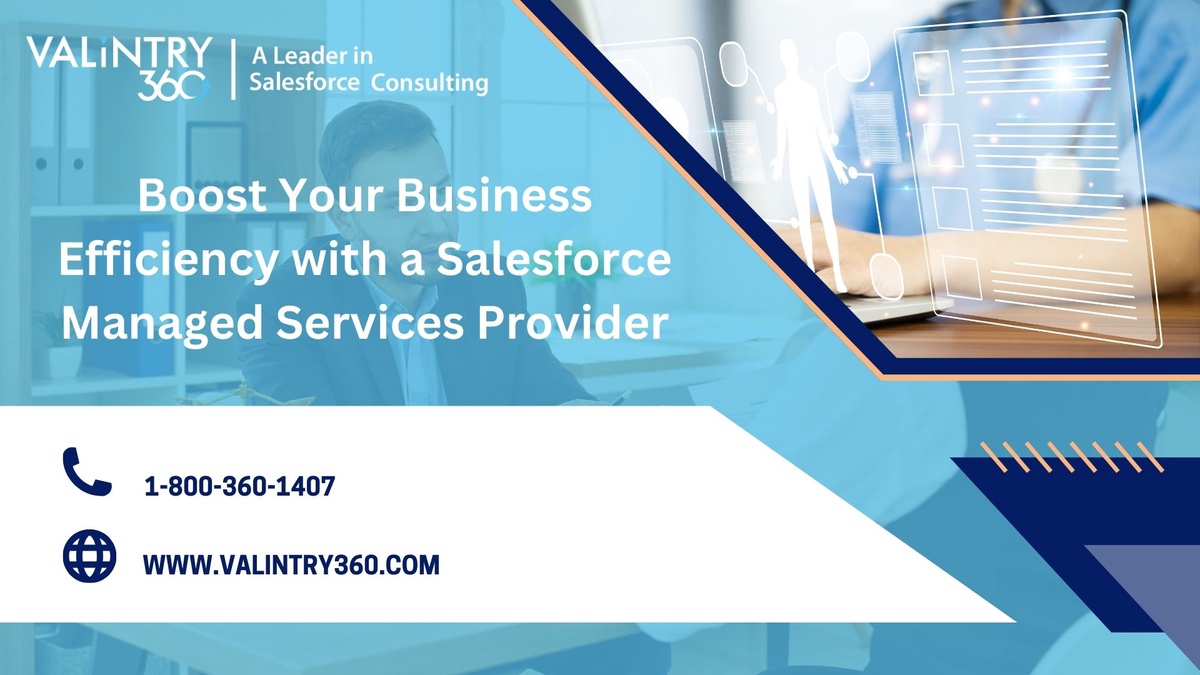 Boost Your Business Efficiency with a Salesforce Managed Services Provider – VALiNTRY360