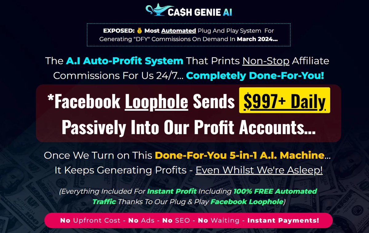 CASH GENIE AI Review - Profitable Templates To Choose From