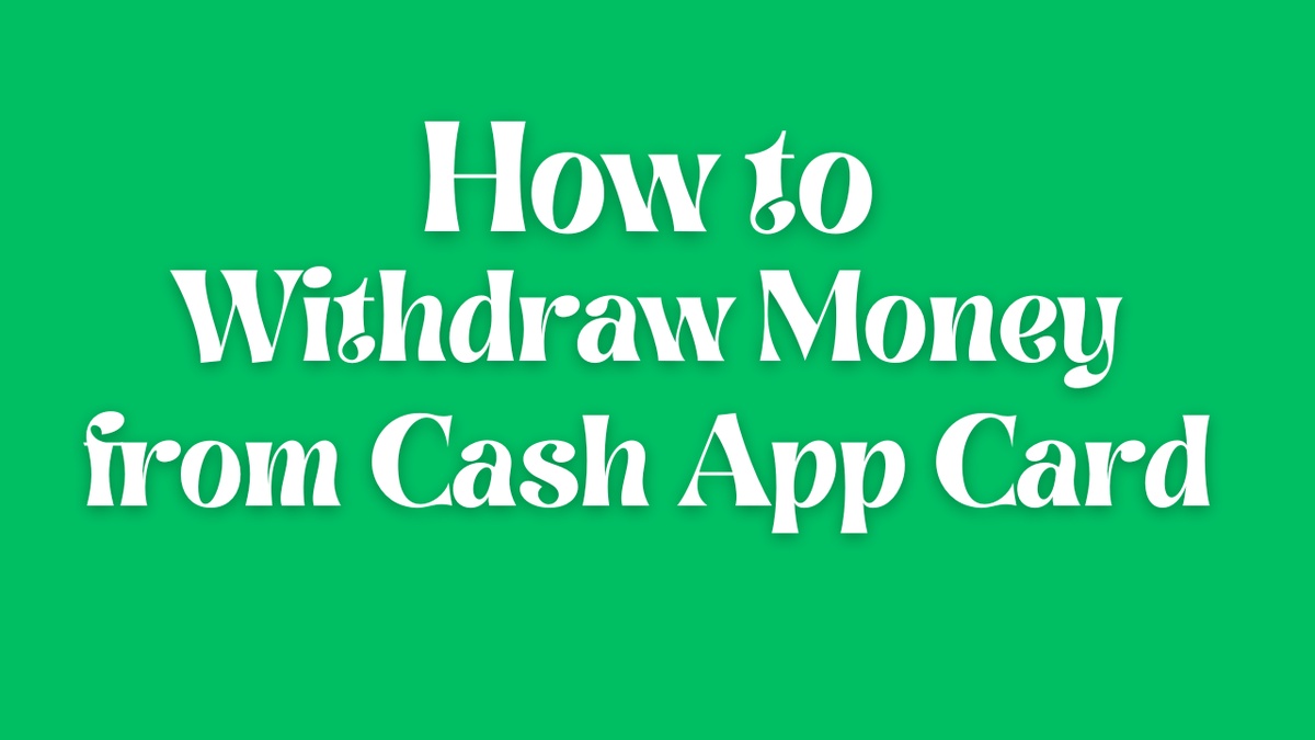 How to Get Money Off Cash App at ATM?