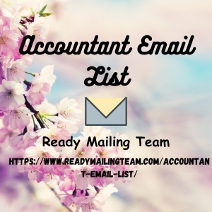Ready Mailing Team's Accountant Email List is the vanguard of your financial frontier