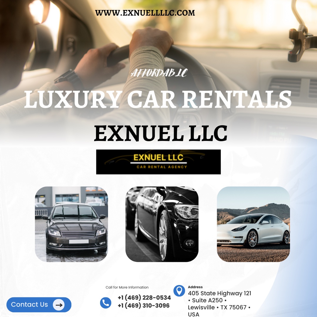 The Future of Car Rental Services: Trends to Watch With Exnuel LLC Affordable Luxury Car Rentals!