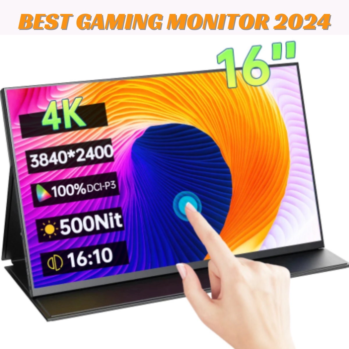 Elevate Your Gaming and Work Setup with the Ultimate 16-inch 4K Touchscreen Portable Monitor